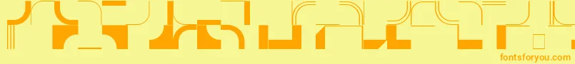 Fonte InfractionSsi – fontes laranjas em um fundo amarelo