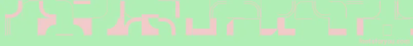 InfractionSsi Font – Pink Fonts on Green Background