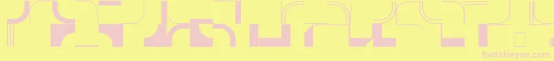 InfractionSsi Font – Pink Fonts on Yellow Background