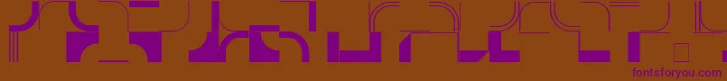 InfractionSsi Font – Purple Fonts on Brown Background