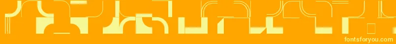 InfractionSsi-Schriftart – Gelbe Schriften auf orangefarbenem Hintergrund