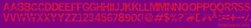 Insomnesia.Fontvir.Us Font – Red Fonts on Purple Background