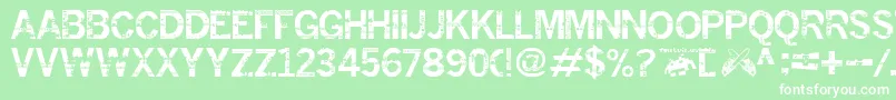 Insomnesia.Fontvir.Us Font – White Fonts on Green Background