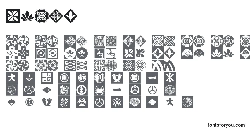 Czcionka Oriep – alfabet, cyfry, specjalne znaki
