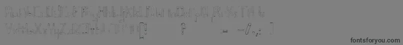 Helenbrown-Schriftart – Schwarze Schriften auf grauem Hintergrund