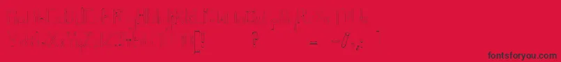 fuente Helenbrown – Fuentes Negras Sobre Fondo Rojo
