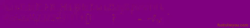 Helenbrown-fontti – ruskeat fontit violetilla taustalla