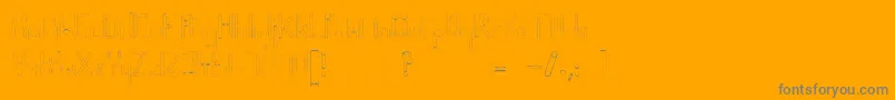 Helenbrown-Schriftart – Graue Schriften auf orangefarbenem Hintergrund