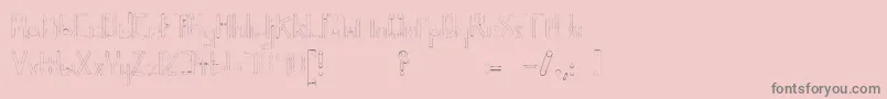 Helenbrown Font – Gray Fonts on Pink Background