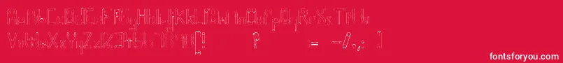 Helenbrown Font – White Fonts on Red Background