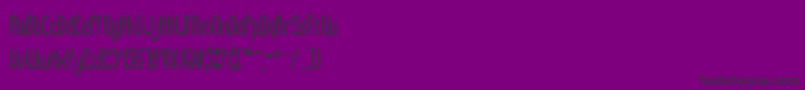 SupraGeniusLinesBrk-Schriftart – Schwarze Schriften auf violettem Hintergrund