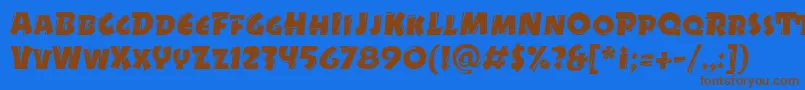 Weitere Informationen zur DrycutitcTt-Schriftart DrycutitcTt-Schriftart – Braune Schriften auf blauem Hintergrund