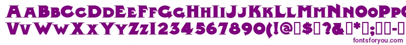 Midlandrailnf Font – Purple Fonts on White Background