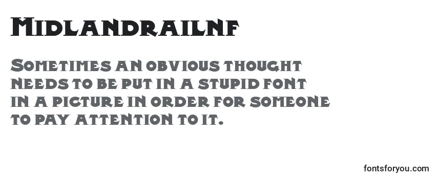Review of the Midlandrailnf Font
