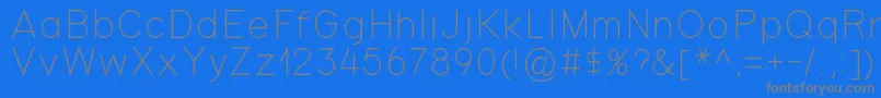 Шрифт Gondola – серые шрифты на синем фоне