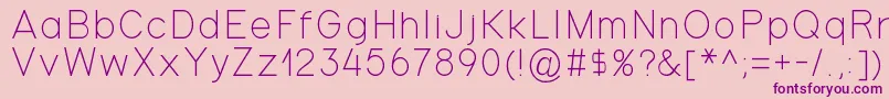 Gondola-Schriftart – Violette Schriften auf rosa Hintergrund