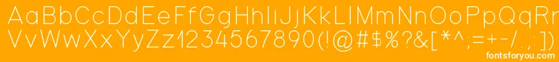 Gondola Font – White Fonts on Orange Background