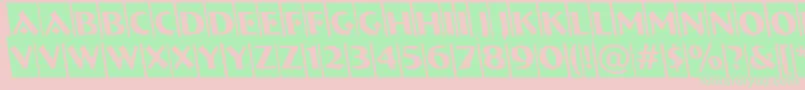 ABremencmrevobl Font – Green Fonts on Pink Background