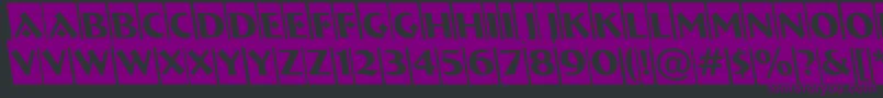 ABremencmrevobl Font – Purple Fonts on Black Background