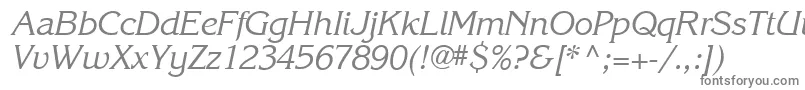 フォントKarlajohnson5Cursivesh – 白い背景に灰色の文字