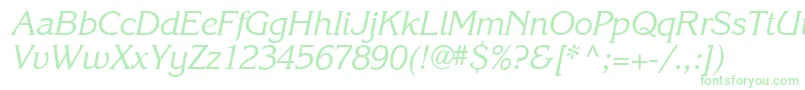 Шрифт Karlajohnson5Cursivesh – зелёные шрифты на белом фоне