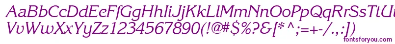 Шрифт Karlajohnson5Cursivesh – фиолетовые шрифты