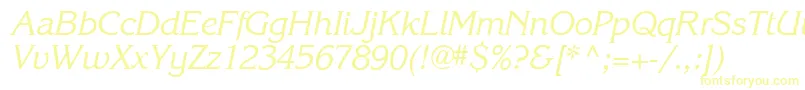 Шрифт Karlajohnson5Cursivesh – жёлтые шрифты