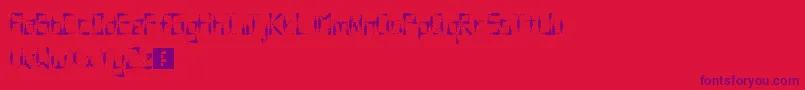 フォントSplotch – 赤い背景に紫のフォント