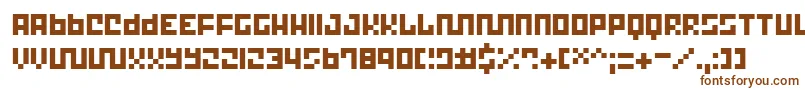 Шрифт Trick – коричневые шрифты на белом фоне