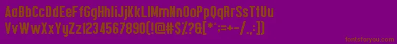 Confidel Font – Brown Fonts on Purple Background