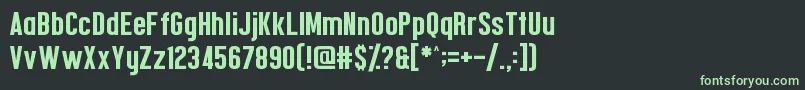 Шрифт Confidel – зелёные шрифты на чёрном фоне