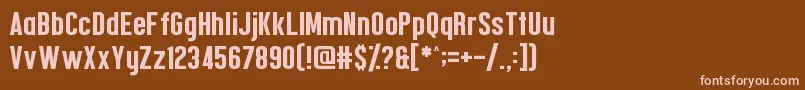 Шрифт Confidel – розовые шрифты на коричневом фоне