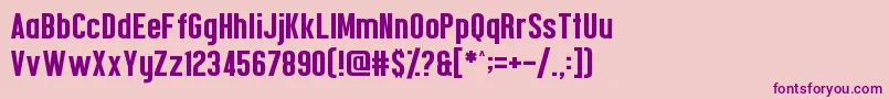 Шрифт Confidel – фиолетовые шрифты на розовом фоне