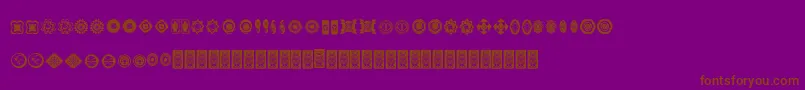 Formesdcoxy Font – Brown Fonts on Purple Background