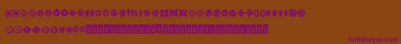 Formesdcoxy Font – Purple Fonts on Brown Background