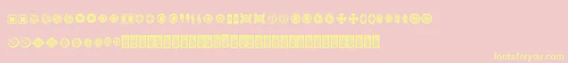 Formesdcoxy Font – Yellow Fonts on Pink Background