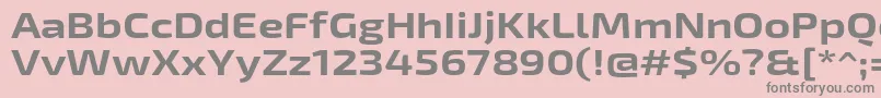 Exo2Boldexpanded Font – Gray Fonts on Pink Background