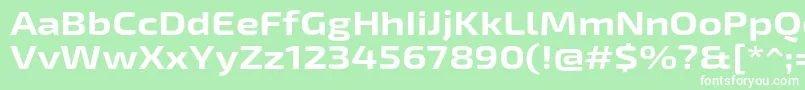 Exo2Boldexpanded Font – White Fonts on Green Background