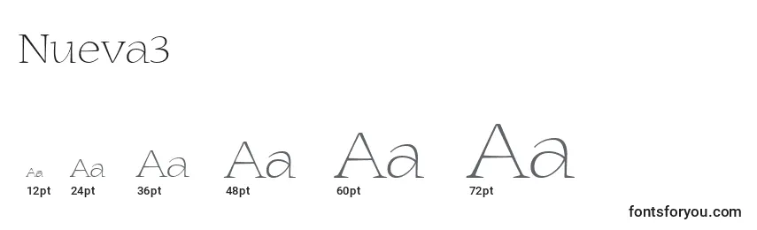 Nueva3 Font Sizes