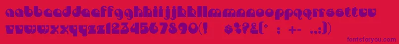 Dojocp Font – Purple Fonts on Red Background