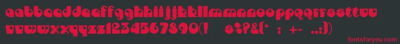 Dojocp Font – Red Fonts on Black Background