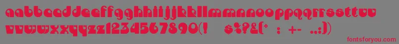 Dojocp Font – Red Fonts on Gray Background