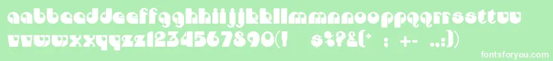 Dojocp Font – White Fonts on Green Background
