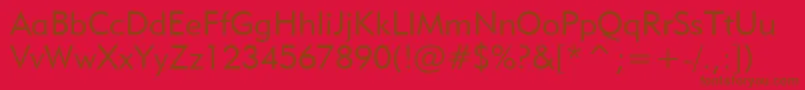 Geo415l Font – Brown Fonts on Red Background