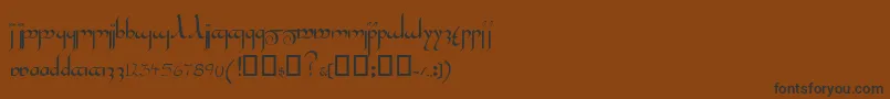Inshallahssk Font – Black Fonts on Brown Background