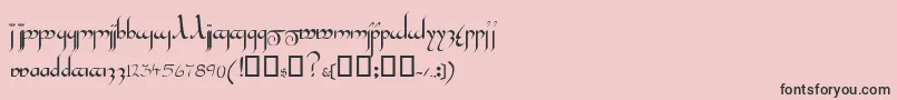 フォントInshallahssk – ピンクの背景に黒い文字