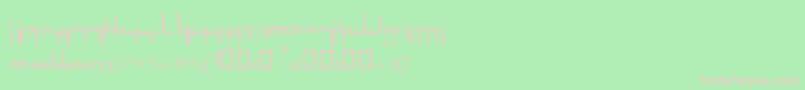 Inshallahssk Font – Pink Fonts on Green Background