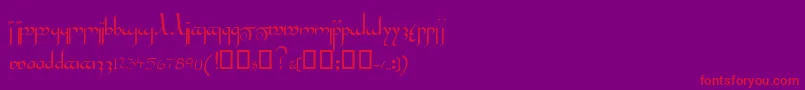 Inshallahssk Font – Red Fonts on Purple Background