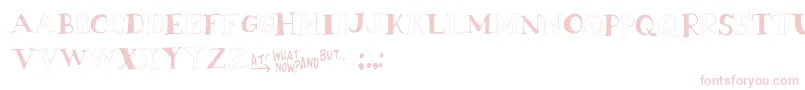TheEnemyGene-fontti – vaaleanpunaiset fontit