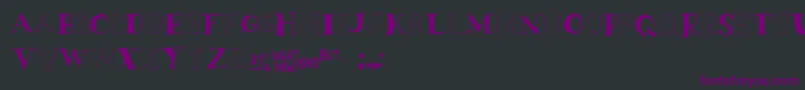 Подробнее о шрифте TheEnemyGene Шрифт TheEnemyGene – фиолетовые шрифты на чёрном фоне